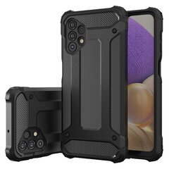 Hybrid Armor Case Tough Rugged Cover for Samsung Galaxy A32 4G black (Black) hind ja info | Telefoni kaaned, ümbrised | kaup24.ee