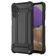 Hybrid Armor Case Tough Rugged Cover for Samsung Galaxy A32 4G black (Black) hind ja info | Telefoni kaaned, ümbrised | kaup24.ee