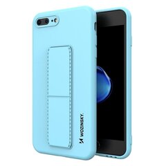 Wozinsky Kickstand Case silicone case with stand for iPhone 8 Plus / iPhone 7 Plus light blue (Light blue || Niebieski) hind ja info | Telefoni kaaned, ümbrised | kaup24.ee