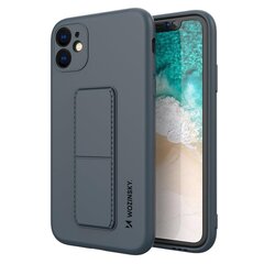 Wozinsky Kickstand Case silicone case with stand for iPhone 11 Pro navy blue (Navy Blue) hind ja info | Telefoni kaaned, ümbrised | kaup24.ee