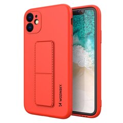 Wozinsky Kickstand Case silicone case with stand for iPhone 11 Pro Max red (Red) hind ja info | Telefoni kaaned, ümbrised | kaup24.ee