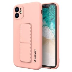 Wozinsky Kickstand Case silicone case with stand for iPhone 12 mini pink (Pink) hind ja info | Telefoni kaaned, ümbrised | kaup24.ee