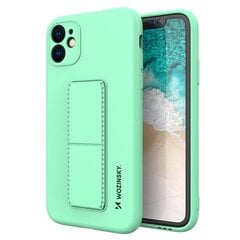 Wozinsky Kickstand Case silicone case with stand for iPhone 12 mini mint (Mint) hind ja info | Telefoni kaaned, ümbrised | kaup24.ee