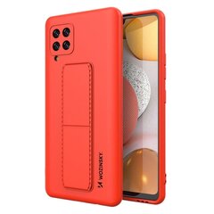 Wozinsky Kickstand Case Silicone Stand Cover for Samsung Galaxy A42 5G Red (Red) цена и информация | Чехлы для телефонов | kaup24.ee