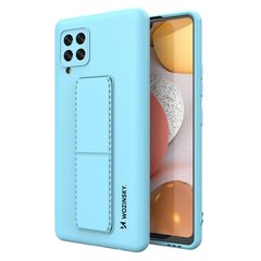 Wozinsky Kickstand Case Silicone Stand Cover for Samsung Galaxy A42 5G Light Blue (Light blue || Niebieski) цена и информация | Чехлы для телефонов | kaup24.ee