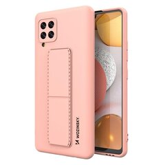 Wozinsky Kickstand Case Silicone Stand Cover for Samsung Galaxy A42 5G Pink (Pink) hind ja info | Telefoni kaaned, ümbrised | kaup24.ee