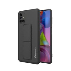 Wozinsky Kickstand Case silicone stand cover for Samsung Galaxy M51 black (Black) цена и информация | Чехлы для телефонов | kaup24.ee