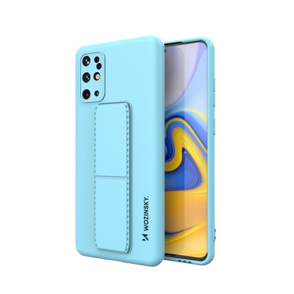 Wozinsky Kickstand Case Silicone Stand Cover for Samsung Galaxy S20 + Light Blue (Light blue || Niebieski) цена и информация | Telefoni kaaned, ümbrised | kaup24.ee