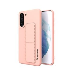 Wozinsky Kickstand Case Silicone Stand Cover for Samsung Galaxy S21 + 5G Pink (Pink) цена и информация | Чехлы для телефонов | kaup24.ee