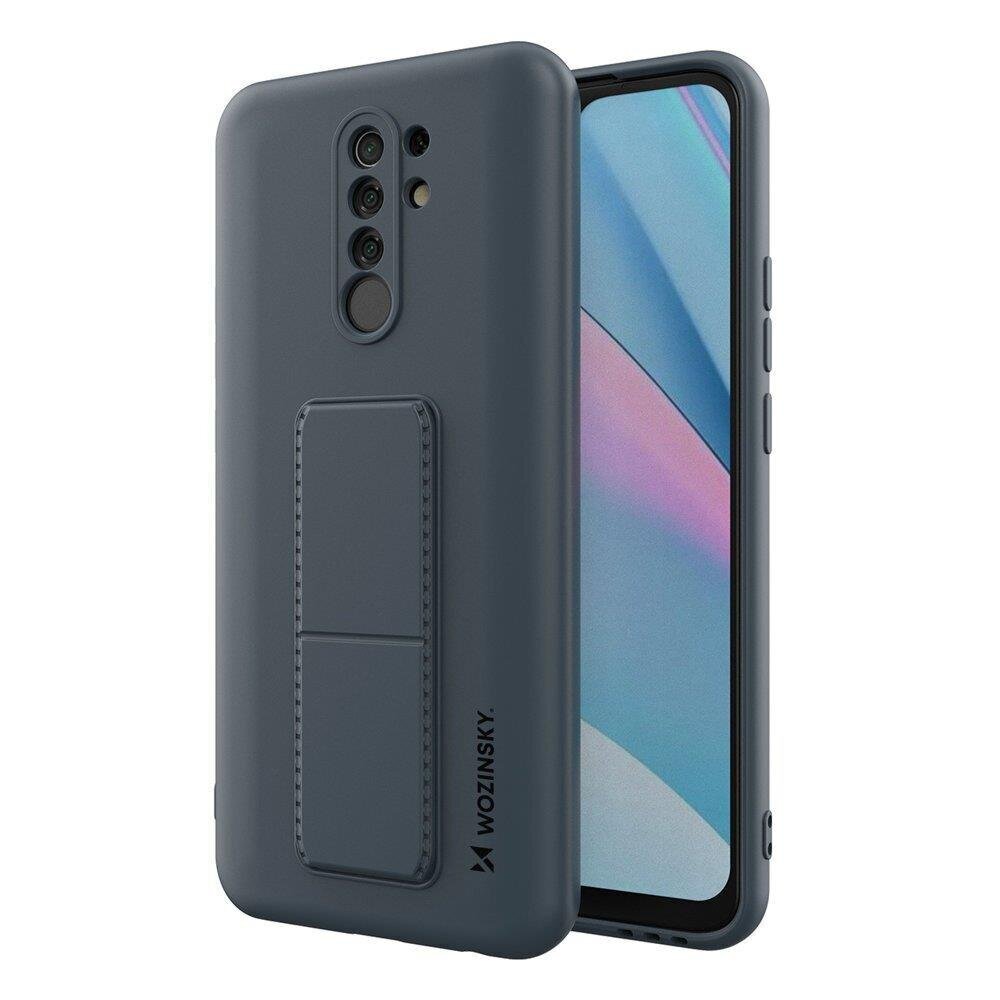 Wozinsky Kickstand Case Silicone Stand Cover for Xiaomi Redmi 9 Blue (Light blue || Niebieski) цена и информация | Telefoni kaaned, ümbrised | kaup24.ee