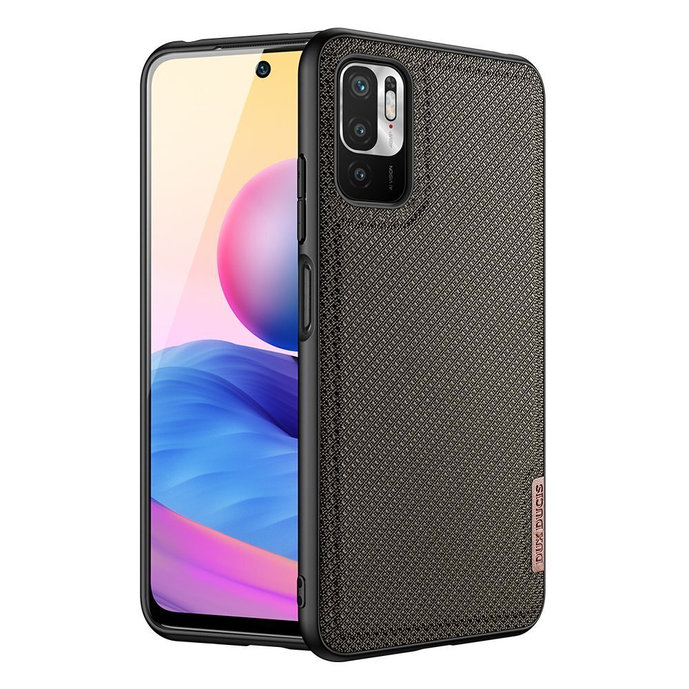 Dux Ducis Fino case covered with nylon material for Xiaomi Redmi Note 10 5G / POCO M3 PRO green (Green) hind ja info | Telefoni kaaned, ümbrised | kaup24.ee