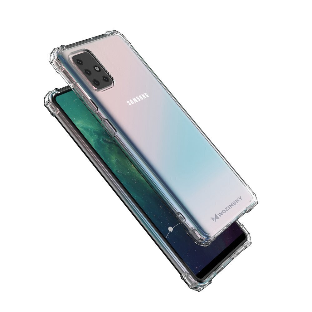 Wozinsky Anti Shock Armored Case For Samsung Galaxy A52s 5G / A52 5G / A52 4G Transparent цена и информация | Telefoni kaaned, ümbrised | kaup24.ee