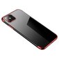 Clear Color Case Gel TPU Electroplating frame Cover for Xiaomi Mi 11 red (Red) цена и информация | Telefoni kaaned, ümbrised | kaup24.ee