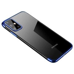 Clear Color Case Gel TPU Electroplating frame Cover for Samsung Galaxy A72 4G blue (Light blue || Niebieski) hind ja info | Telefoni kaaned, ümbrised | kaup24.ee