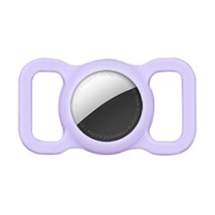 Silicone flexible cover pet dog cat collar loop case for Apple AirTag purple (Purpurowy) цена и информация | Поводки для собак | kaup24.ee