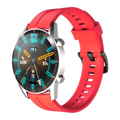 Silicone strap for Huawei Watch GT / GT2 / GT2 Pro smartwatch red (Red) цена и информация | Аксессуары для смарт-часов и браслетов | kaup24.ee