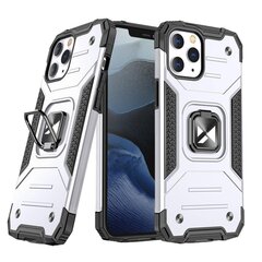 Wozinsky Ring Armor Case Kickstand Tough Rugged Cover for iPhone 13 Pro Max silver (Silver) цена и информация | Чехлы для телефонов | kaup24.ee
