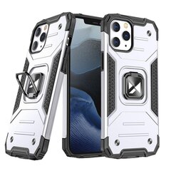 Wozinsky Ring Armor Case Kickstand Tough Rugged Cover for iPhone 13 mini silver (Silver) hind ja info | Telefoni kaaned, ümbrised | kaup24.ee