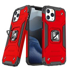 Wozinsky Ring Armor Case Kickstand Tough Rugged Cover for iPhone 13 mini red (Red) hind ja info | Telefoni kaaned, ümbrised | kaup24.ee