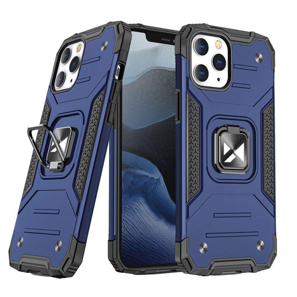 Wozinsky Ring Armor Case Kickstand Tough Rugged Cover for iPhone 13 mini blue (Light blue || Niebieski) цена и информация | Telefoni kaaned, ümbrised | kaup24.ee