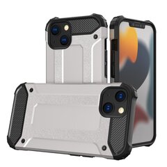 Hybrid Armor Case Tough Rugged Cover for iPhone 13 silver (Silver) hind ja info | Telefoni kaaned, ümbrised | kaup24.ee