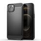 Carbon Case flexible cover for iPhone 13 black (Black \ iPhone 13) цена и информация | Telefoni kaaned, ümbrised | kaup24.ee