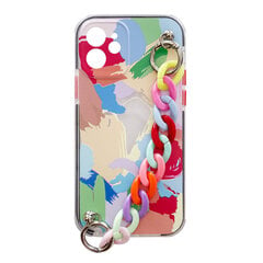 Color Chain Case gel flexible elastic case cover with a chain pendant for iPhone SE 2022 / SE 2020 / iPhone 8 / iPhone 7 multicolour (Multicolour 4) hind ja info | Telefoni kaaned, ümbrised | kaup24.ee