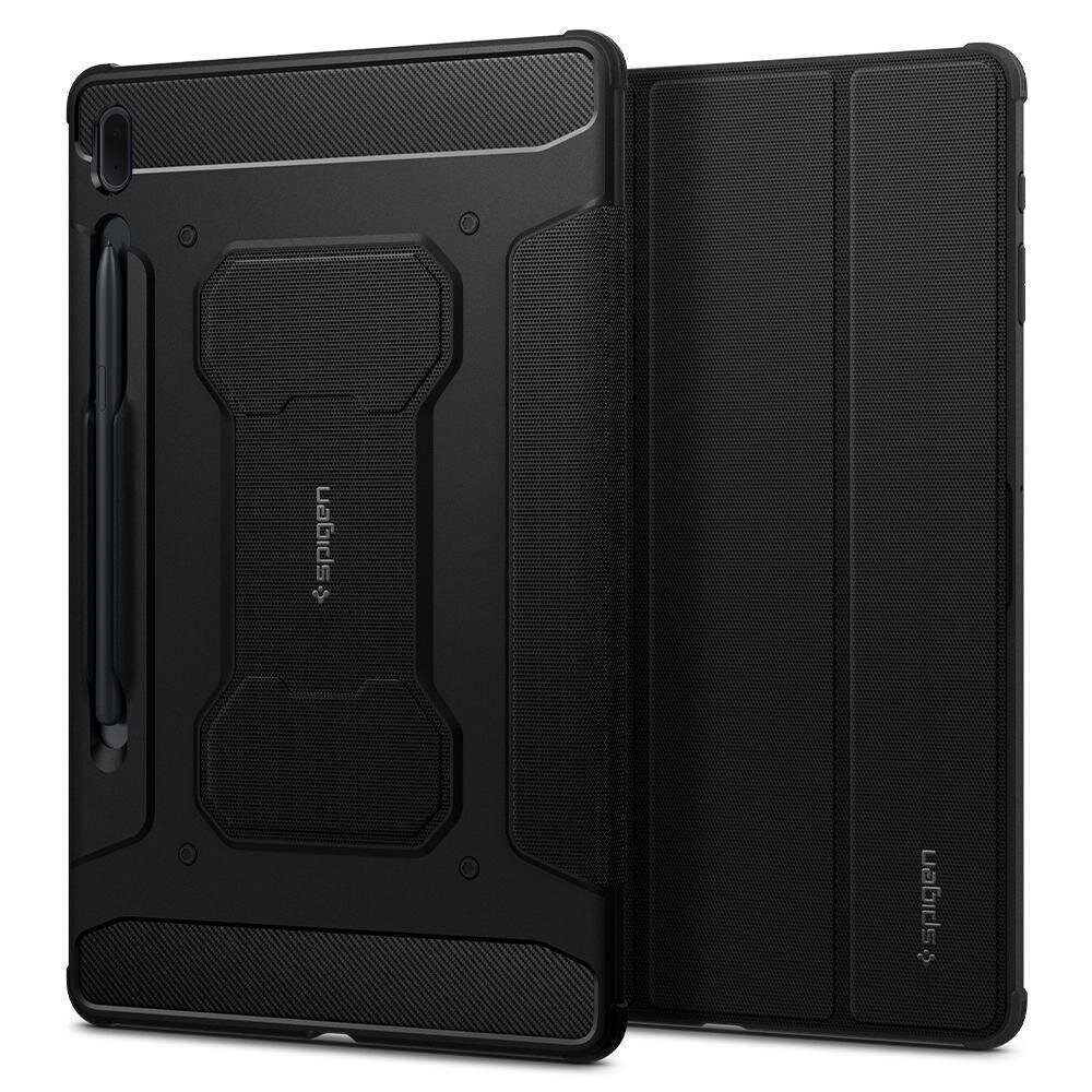 SPIGEN RUGGED ARMOR &quot;PRO&quot; GALAXY TAB S7 FE 5G 12.4 T730 / T736B BLACK hind ja info | Tahvelarvuti kaaned ja kotid | kaup24.ee