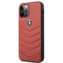 Ferrari FEHQUHCP12MRE iPhone 12/12 Pro czerwony/red hardcase Off Track Quilted hind ja info | Telefoni kaaned, ümbrised | kaup24.ee