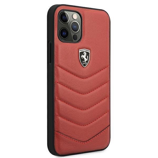 Ferrari FEHQUHCP12MRE iPhone 12/12 Pro czerwony/red hardcase Off Track Quilted hind ja info | Telefoni kaaned, ümbrised | kaup24.ee