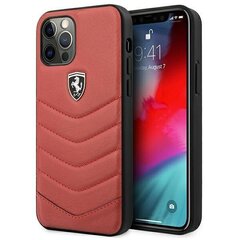 Ferrari FEHQUHCP12MRE iPhone 12/12 Pro czerwony/red hardcase Off Track Quilted цена и информация | Чехлы для телефонов | kaup24.ee