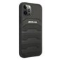 AMG AMHCP12LGSEBK iPhone 12 Pro Max 6,7" czarny/black hardcase Leather Debossed Lines цена и информация | Telefoni kaaned, ümbrised | kaup24.ee