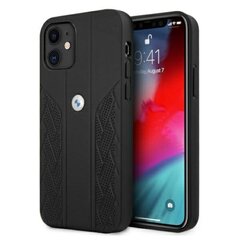 Case BMW BMHCN61RSPPK iPhone 11 6.1 &quot;black / black hardcase Leather Curve Perforate цена и информация | Чехлы для телефонов | kaup24.ee