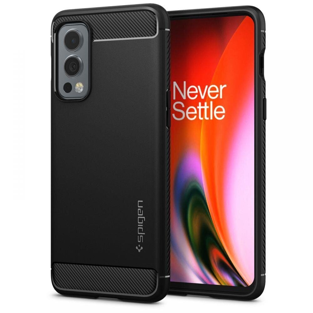 SPIGEN RUGGED ARMOR ONEPLUS NORD 2 5G MATTE BLACK hind ja info | Telefoni kaaned, ümbrised | kaup24.ee