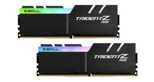 Модуль памяти G.Skill Trident Z RGB F4-3600C16D-32GTZRC 32 ГБ 2 x 16 ГБ DDR4 3600 МГц цена и информация | Оперативная память (RAM) | kaup24.ee