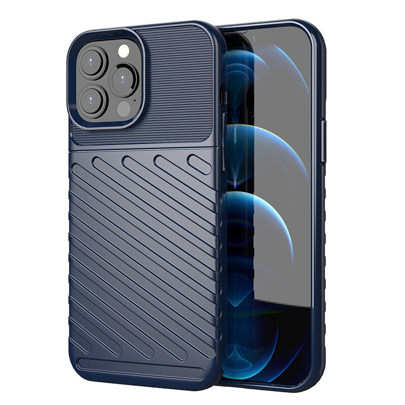 Thunder Case Flexible Tough Rugged Cover TPU Case for iPhone 13 Pro Max blue (Light blue || Niebieski) цена и информация | Telefoni kaaned, ümbrised | kaup24.ee