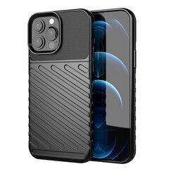 Thunder Case Flexible Tough Rugged Cover TPU Case for iPhone 13 Pro Max black (Black) hind ja info | Telefonikaaned ja ümbrised | kaup24.ee