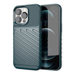 Thunder Case Flexible Tough Rugged Cover TPU Case for iPhone 13 Pro green (Green) цена и информация | Чехлы для телефонов | kaup24.ee