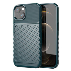 Thunder Case Flexible Tough Rugged Cover TPU Case for iPhone 13 green (Green) hind ja info | Telefoni kaaned, ümbrised | kaup24.ee