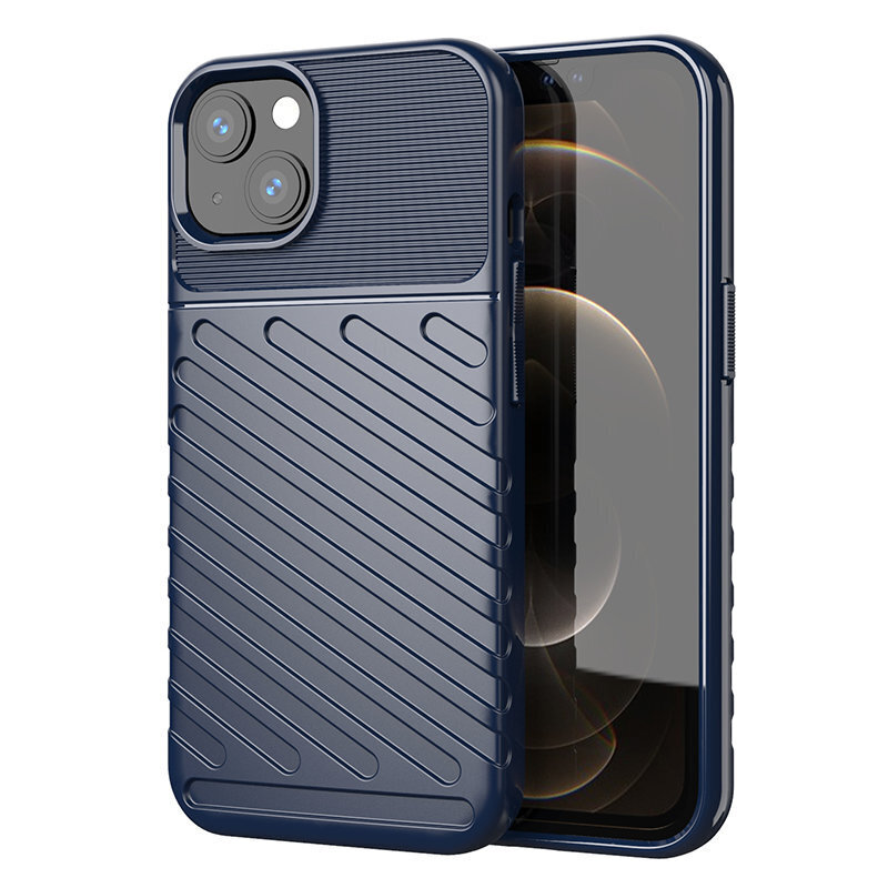 Thunder Case Flexible Tough Rugged Cover TPU Case for iPhone 13 mini blue (Light blue || Niebieski) цена и информация | Telefoni kaaned, ümbrised | kaup24.ee