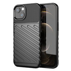 Thunder Case Flexible Tough Rugged Cover TPU Case for iPhone 13 mini black (Black) hind ja info | Telefonikaaned ja ümbrised | kaup24.ee