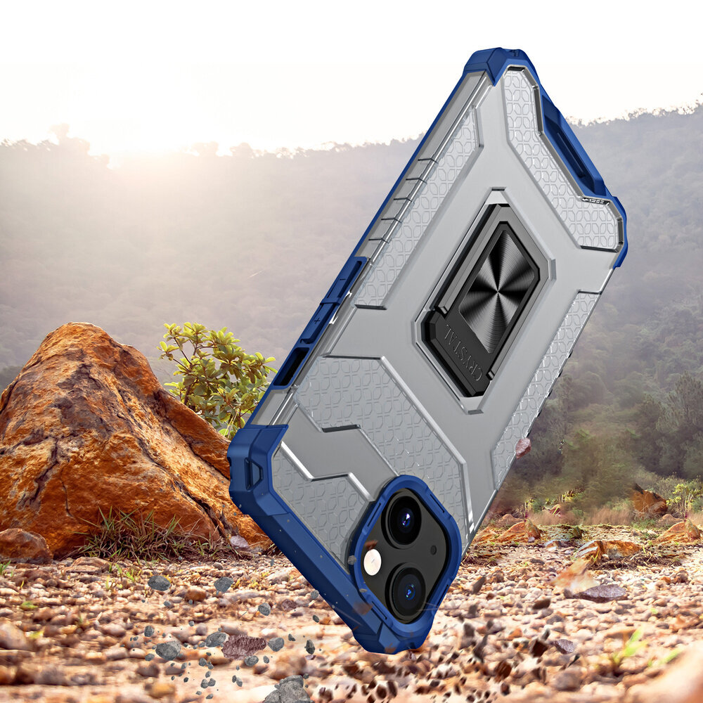 Crystal Ring Case Kickstand Tough Rugged Cover for iPhone 13 mini blue (Light blue || Niebieski) цена и информация | Telefoni kaaned, ümbrised | kaup24.ee