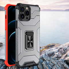 Crystal Ring Case Kickstand Tough Rugged Cover for iPhone 13 Pro red (Red) hind ja info | Telefoni kaaned, ümbrised | kaup24.ee