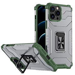 Crystal Ring Case Kickstand Tough Rugged Cover for iPhone 13 Pro green (Green) hind ja info | Telefoni kaaned, ümbrised | kaup24.ee
