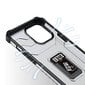 Crystal Ring Case Kickstand Tough Rugged Cover for iPhone 13 Pro Max black (Black) цена и информация | Telefoni kaaned, ümbrised | kaup24.ee