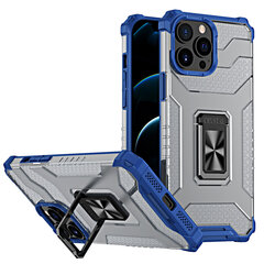 Crystal Ring Case Kickstand Tough Rugged Cover for iPhone 13 Pro Max blue (Light blue || Niebieski) hind ja info | Telefoni kaaned, ümbrised | kaup24.ee