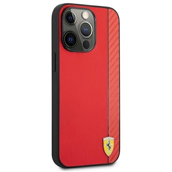 Ferrari FESAXHCP13XRE iPhone 13 Pro Max 6.7 &quot;red / red hardcase On Track Carbon Stripe цена и информация | Telefoni kaaned, ümbrised | kaup24.ee