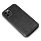 iCarer Leather Oil Wax case covered with natural leather for iPhone 12 Pro Max black (ALI1206-BK) (Black) цена и информация | Telefoni kaaned, ümbrised | kaup24.ee