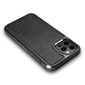 iCarer Leather Oil Wax case covered with natural leather for iPhone 12 Pro Max black (ALI1206-BK) (Black) hind ja info | Telefoni kaaned, ümbrised | kaup24.ee