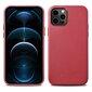 iCarer Case Leather genuine leather case for iPhone 12 Pro / iPhone 12 red (WMI1216-RD) (MagSafe compatible) (Red) hind ja info | Telefoni kaaned, ümbrised | kaup24.ee